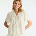 Neo Noir - MICHELINE EMB BLOUSE - Off White