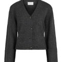 Neo Noir - PIXIE KNIT CARDIGAN - Antracit