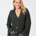 Neo Noir - PIXIE KNIT CARDIGAN - Antracit