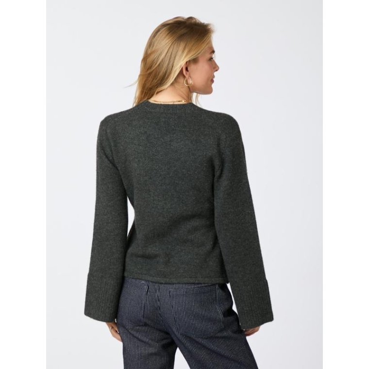 Neo Noir - PIXIE KNIT CARDIGAN - Antracit