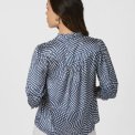 Neo Noir - Diana Vibrant Dot Blouse- Navy