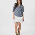 Neo Noir - Diana Vibrant Dot Blouse- Navy