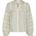 Neo Noir - Lyla Soft Border Blouse - Dusty Yellow