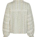 Neo Noir - Lyla Soft Border Blouse - Dusty Yellow