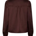 Neo Noir - Rosslyn Heavy Sateen Blouse - Burgundy