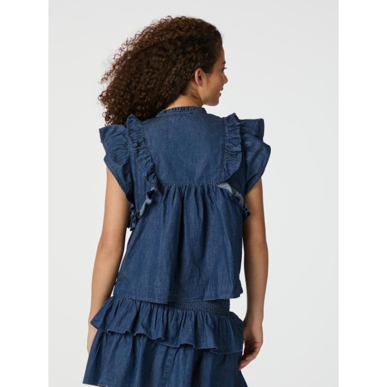 Neo Noir - Jayla Denim Top - Blue