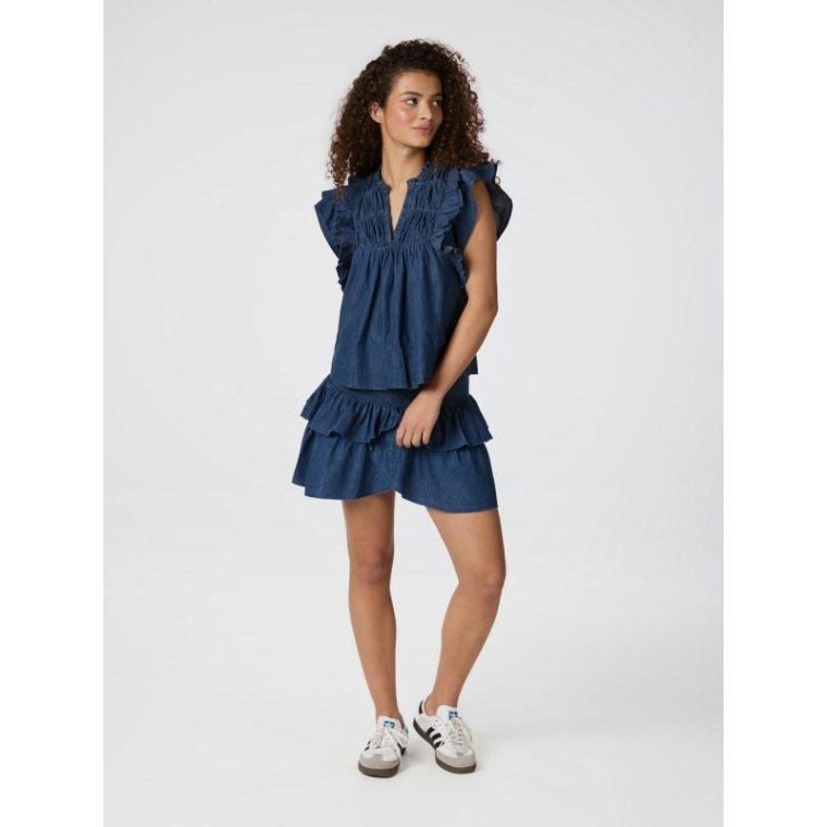 Neo Noir - Jayla Denim Top - Blue