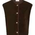 Neo Noir - Mariko Teddy Vest - Dark brown
