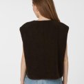 Neo Noir - Mariko Teddy Vest - Dark brown