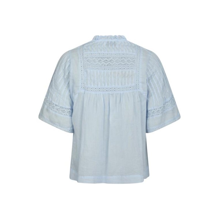 Neo Noir - Siama S Voile Blouse - Light Blue