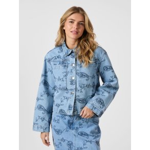 Neo Noir - Emilia Embrodiery Jacket - Blue