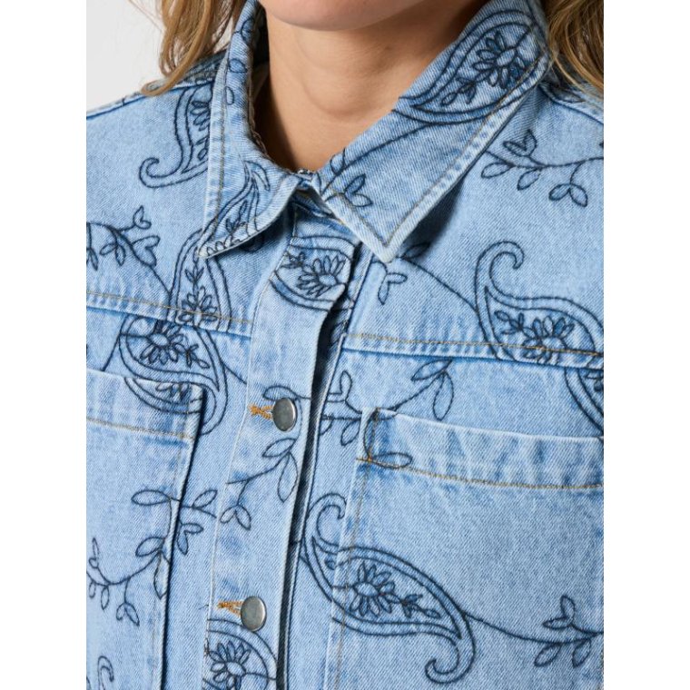 Neo Noir - Emilia Embrodiery Jacket - Blue