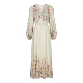 Neo Noir - Silfi Flower Print Dress - Creme