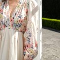 Neo Noir - Silfi Flower Print Dress - Creme