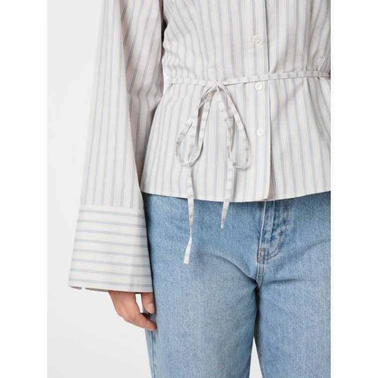 Neo Noir - Clarida Stripe Shirt - Creme