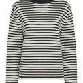 Neo Noir - Rivi Stripe Knit Sweater - White/navy
