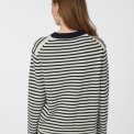 Neo Noir - Rivi Stripe Knit Sweater - White/navy