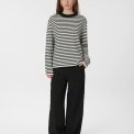 Neo Noir - Rivi Stripe Knit Sweater - White/navy