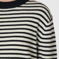 Neo Noir - Rivi Stripe Knit Sweater - White/navy