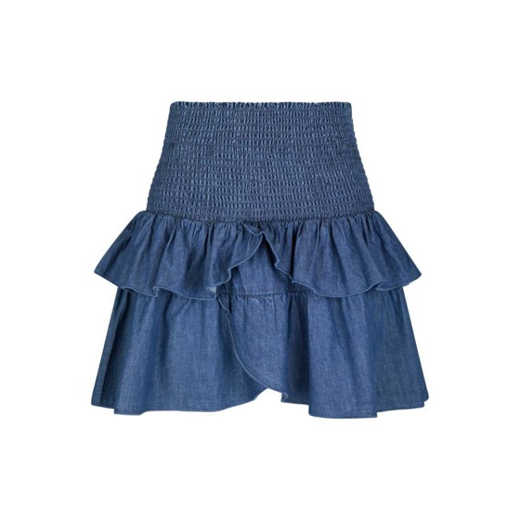 Neo Noir - Carin Denim Skirt	- Blue