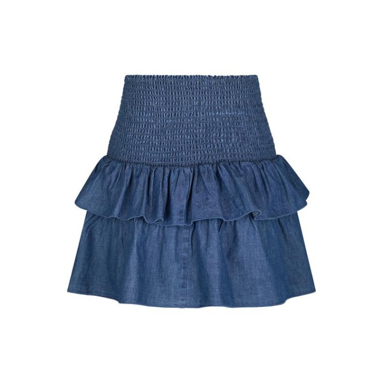 Neo Noir - Carin Denim Skirt	- Blue