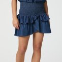Neo Noir - Carin Denim Skirt	- Blue
