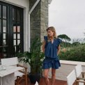 Neo Noir - Carin Denim Skirt	- Blue