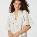 Neo Noir - Siama Dobby Flower Blouse - Off White	