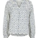 Neo Noir - Nipoa Dot Flower Blouse - Blue