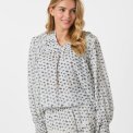 Neo Noir - Nipoa Dot Flower Blouse - Blue