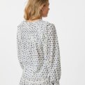 Neo Noir - Nipoa Dot Flower Blouse - Blue