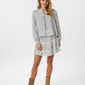Neo Noir - Nipoa Dot Flower Blouse - Blue