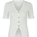 Neo Noir - Larifa Stitch Knit Tee - White
