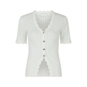 Neo Noir - Larifa Stitch Knit Tee - White