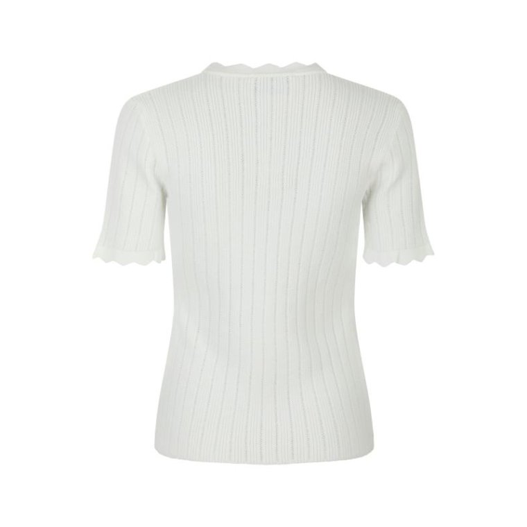 Neo Noir - Larifa Stitch Knit Tee - White