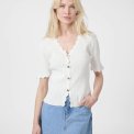 Neo Noir - Larifa Stitch Knit Tee - White