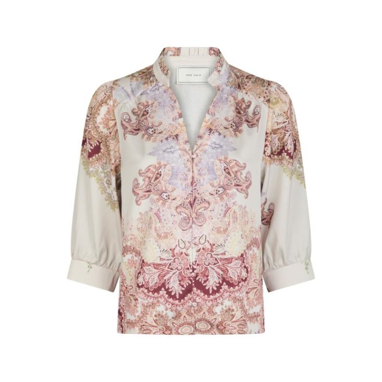 Neo Noir - Roselle Artist Paisley Blouse - Ivory