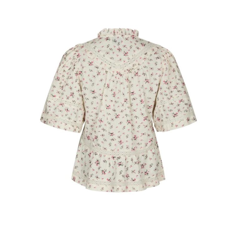 Neo Noir - Evienne Floral Blush Top - ROSE
