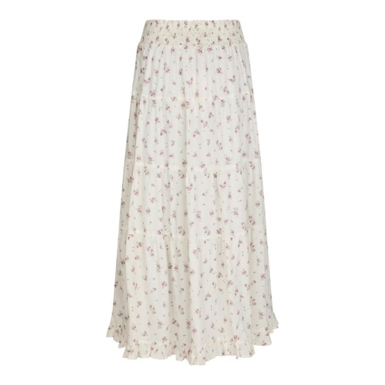 Neo Noir - Asta Small Blossom Skirt - Creme