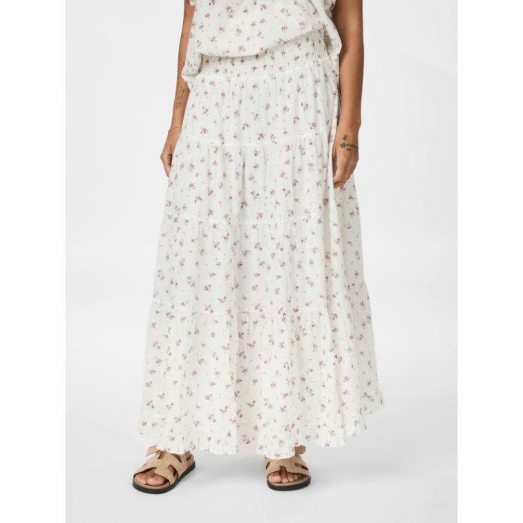 Neo Noir - Asta Small Blossom Skirt - Creme