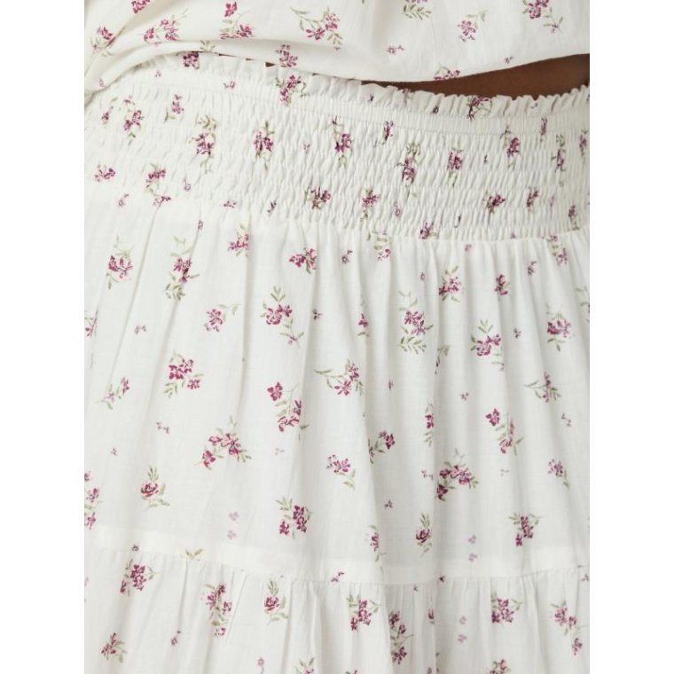 Neo Noir - Asta Small Blossom Skirt - Creme