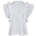 Neo Noir - Jayla Embroidery Top - White