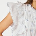 Neo Noir - Jayla Embroidery Top - White