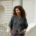 Neo Noir - Benuta Fluffy Knit Cardigan - Antracit melange