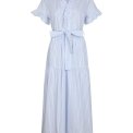 Neo Noir - Nessie Stripe Dress - White/Light Blue
