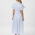 Neo Noir - Nessie Stripe Dress - White/Light Blue