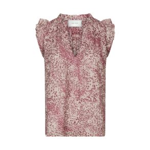 Neo Noir - Izar Blur Graphic Top - Evening Rose