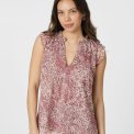 Neo Noir - Izar Blur Graphic Top - Evening Rose