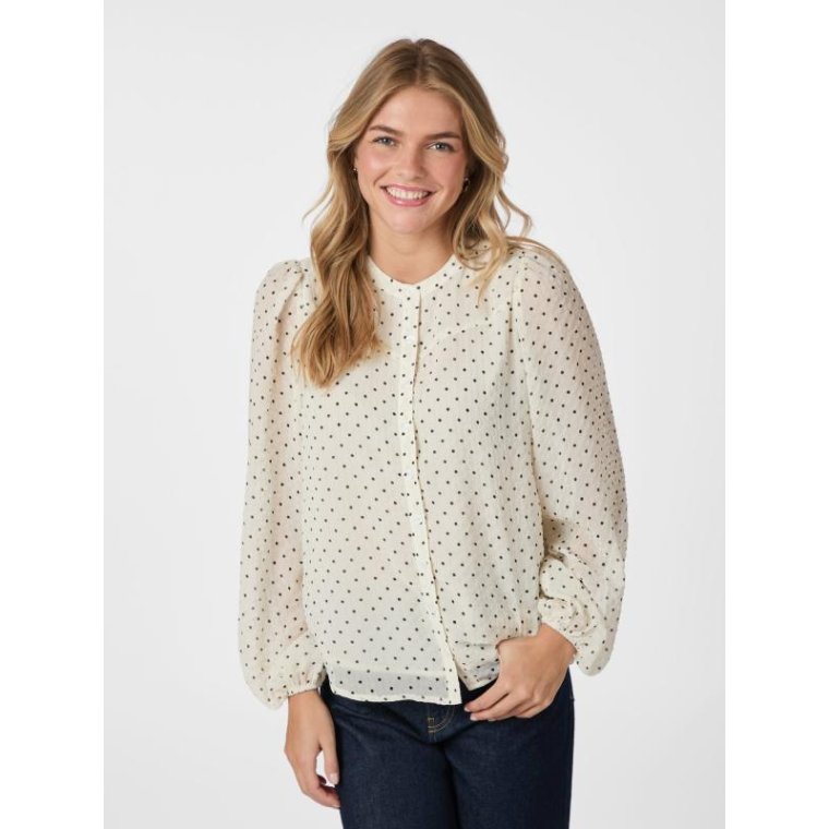 Neo Noir - Yrima Dot Blouse - White