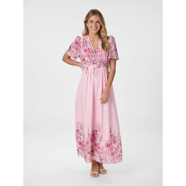 Neo Noir - Serna Flower Print Dress - Light pink